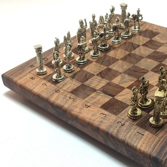 Ceviz Ağacı Satranç Takımı - 25 cm x 25 cm - CVZ-077
