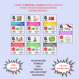 6.Sınıf 2.Dönem 2.Yazılı Kapsülü 2025 2026