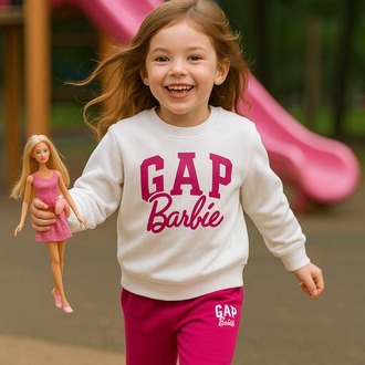 GAP BARBİE 3 İPLİK ŞARDONLU ALT ÜST TAKIM