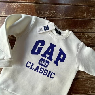 GAP BEYAZ LACİVERT 3 İPLİK ŞARDONLU ALT ÜST TAKIM