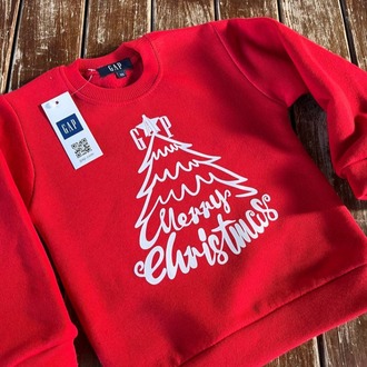 BEBEK-ÇOCUK NOEL DETAYLI 3 İPLİK ŞARDONLU ALT ÜST TAKIM
