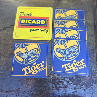 Vintage Bira Bardak Altlıkları