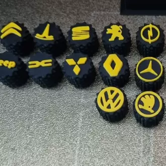 Araba ve Motorsiklet Logolu Sibop kapağı - 4 Adet