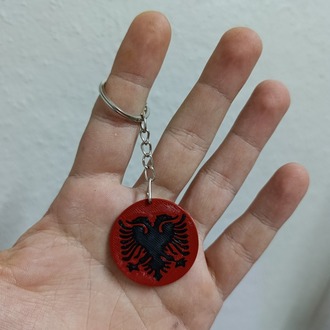 Arnavut Logolu Anahtarlık