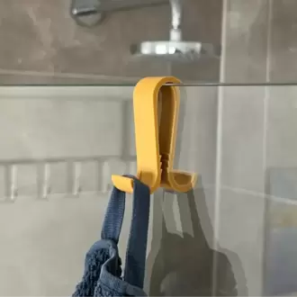 Esnek Banyo Duş Camı Çift Taraflı Askı