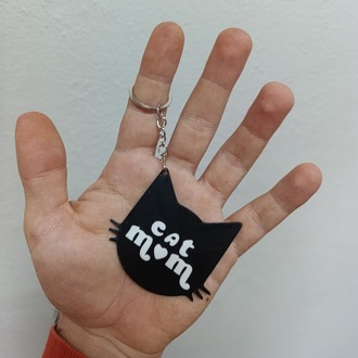 Cat Mom Anahtarlık