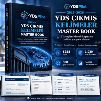 YDSPilot 2015–2026 YDS Çıkmış Kelimeler Master Book