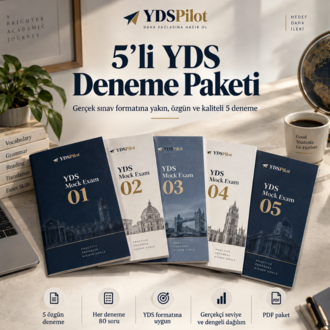 YDSPilot 5’li YDS Deneme Paketi | 400 Özgün Soru – Gerçek Sınav Formatında PDF