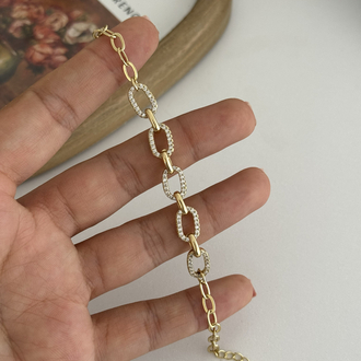 14k Xuping seri taşlı halkalar bileklik 