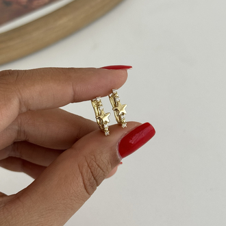 14k Xuping seri yıldız küpe 