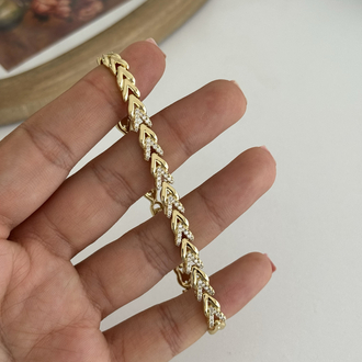 14k Xuping seri Başak bileklik