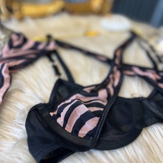 İthal Leopar Jartiyer Set