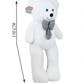 130 CM BEYAZ PAPYONLU DEV PELUŞ AYICIK