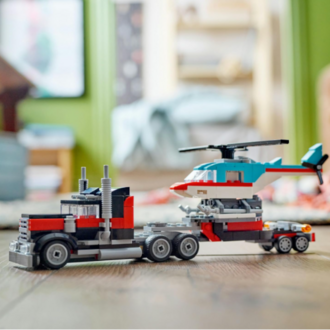 LEGO Creator 3’ü 1 Arada Helikopterli Açık Kasa Kamyon 31146