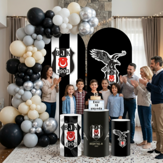 BEŞİKTAŞ TEMALI DOĞUM GÜNÜ SÜSLEMESİ