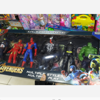 6 LI MARVEL AVANGERS KARAKTER SETİ