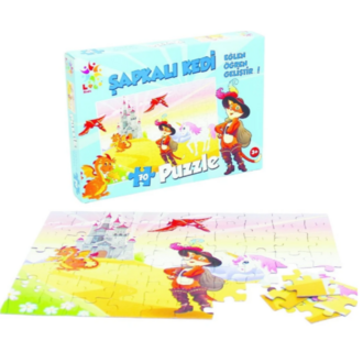 Laço Kids Şapkalı Kedi Puzzle