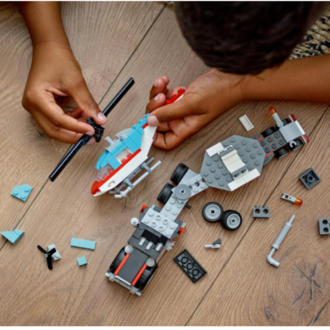 LEGO Creator 3’ü 1 Arada Helikopterli Açık Kasa Kamyon 31146