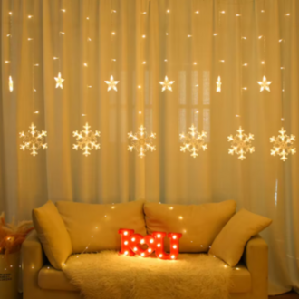 KAR TANESİ PERDE LED 2*2 MT PİRİZLİ FONKSİYONLU