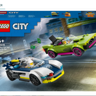 LEGO City Polis Arabası ve Spor Araba Takibi 60415  (213 Parça)