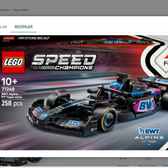 LEGO Speed Champions BWT Alpine F1 Team A524 Yarış Arabası 77248 / 258 parca