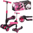 IŞIKLI KATLANIR OTURAKLI SCOOTER PEMBE