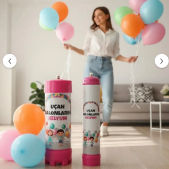 Helyum Tüpü Uçan Balon Gazı Helyum Gazı 2,2 Litre