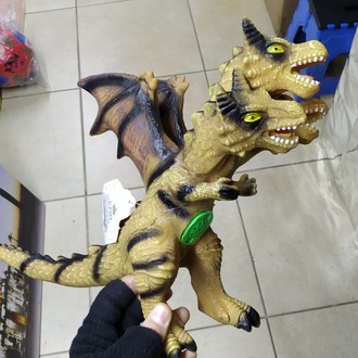 SESLİ 35 CM 3 BAŞLI DİNAZOR