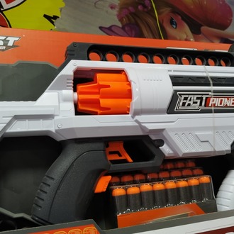 NERF OTOMATİK SÜNGER ATAN TABANCA PİLLİ SERİ ATIŞ 25 MERMİ
