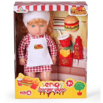 SENOŞ BEBEK BURGER YİYOR