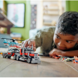 LEGO Creator 3’ü 1 Arada Helikopterli Açık Kasa Kamyon 31146