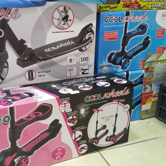 IŞIKLI KATLANIR OTURAKLI SCOOTER PEMBE