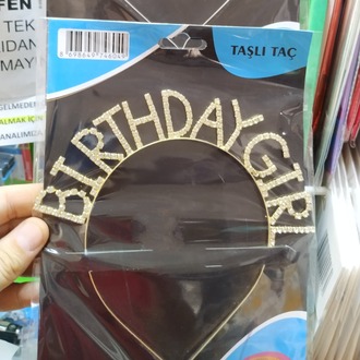 TAŞLI DOĞUM GÜNÜ TACI - MOM TO BE - BIRTHDAY QUEEN