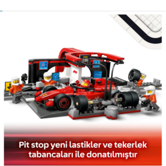 LEGO City Ferrari Arabalı F1 Pit Stop ve Pit Ekibi 60443 - 322 PARÇA