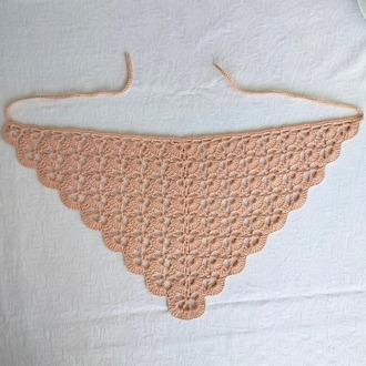 Pudra Yelpaze Örme Bandana