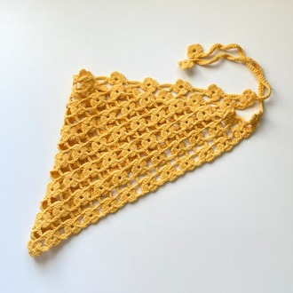 Sarı Çiçekli Bandana