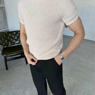 Krem Renk Triko Tshirt