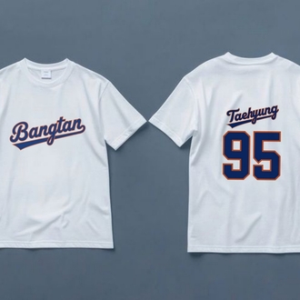 Bangtan Taehyung Baseball Fanmade Merch Tişört