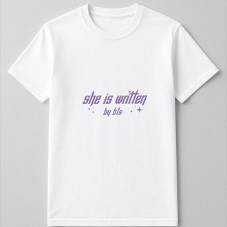 she is written by bts Merch Tişört