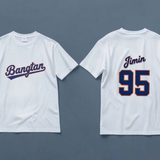 Bangtan Jimin Baseball Fanmade Merch Tişört