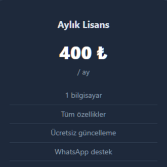 Ezan Kontrol - Aylık