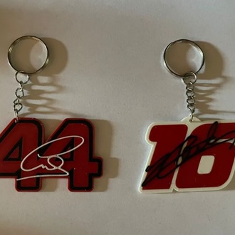 Lewis Hamilton & Charles Leclerc Anahtarlık
