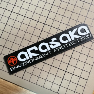 Cyberpunk 2077 Arasaka Şirket Logo Plakası