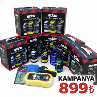 EDDE Mega Oto Bakım Seti – 9 Parça Full Set ✨