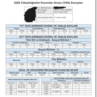 Berat Kayra Dönmez - Sayısal 6619