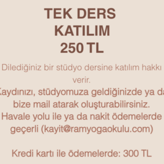 Tek Ders