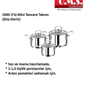 OMS Mini Tencere 14x8 cm (1,2 litre)