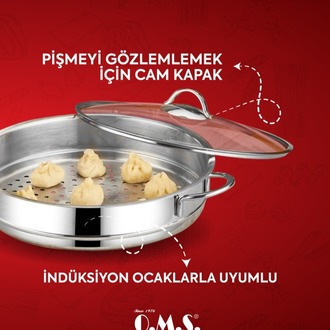 OMS Mantı Tenceresi 24x9 cm 4,0 litre
