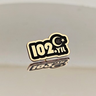 Cumhuriyet’in 102. Yılına Özel Ay Yıldız Rozeti | Yörük Tasarım El İşçiliği Metal Pin