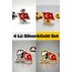 4 Lü Yaka Rozeti Silver&Gold Set